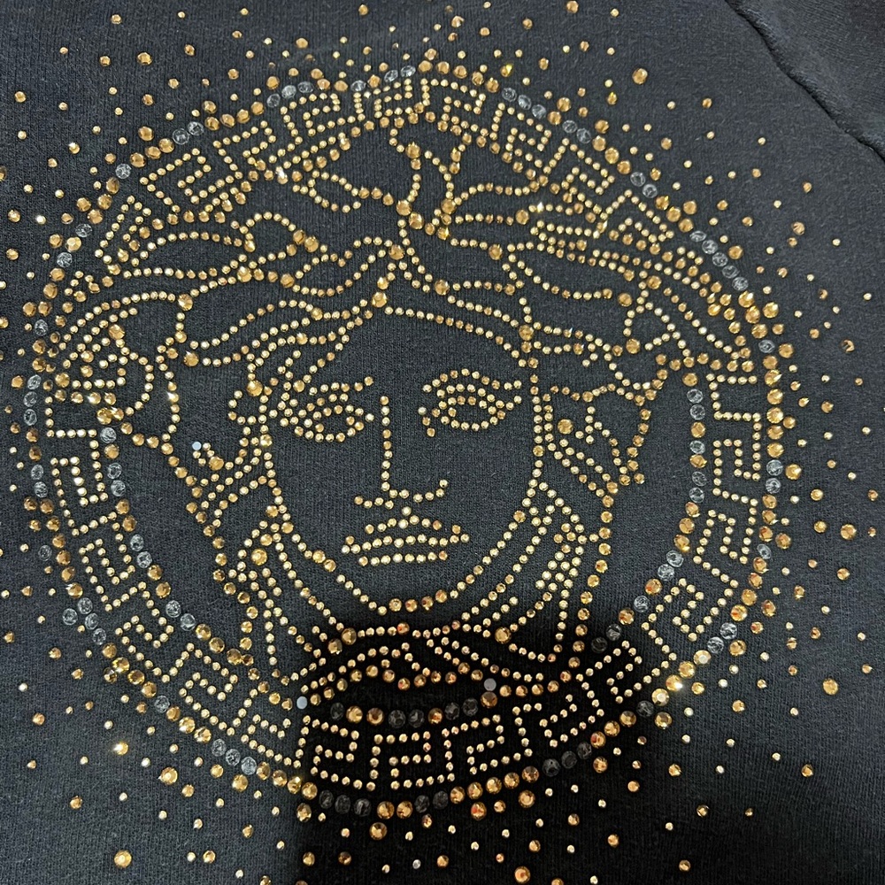 Versace kids size 14 black zip up.